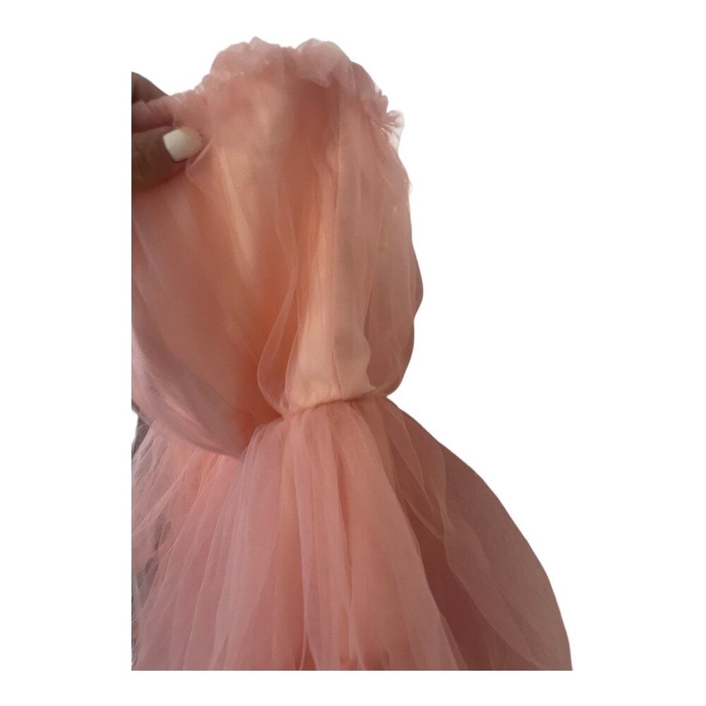 Lovers and Friends Bobbit Gown Strapless Tiered Ruffle Tulle Bridal Wedding XS - Picture 13 of 16